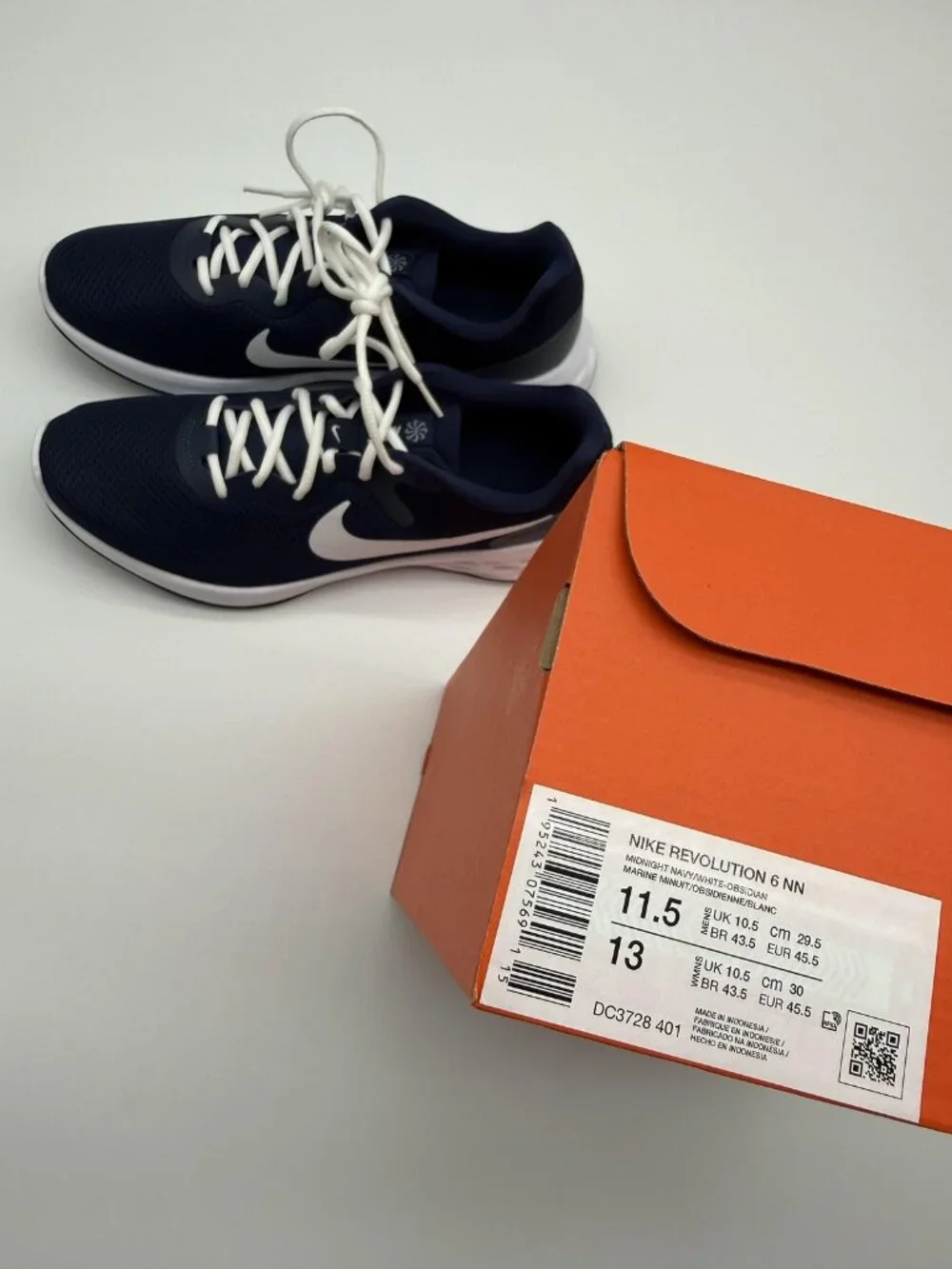 New Nike Revolution 6 NN Shoes Men's Size 11.5 Blue Navy Running DC3728 401
